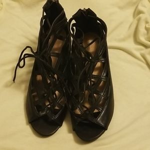 Lane Bryant wedge sandals 10 wide